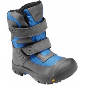 KEEN Kalamazoo High Boot WP K dark shadow/strong blue dětská